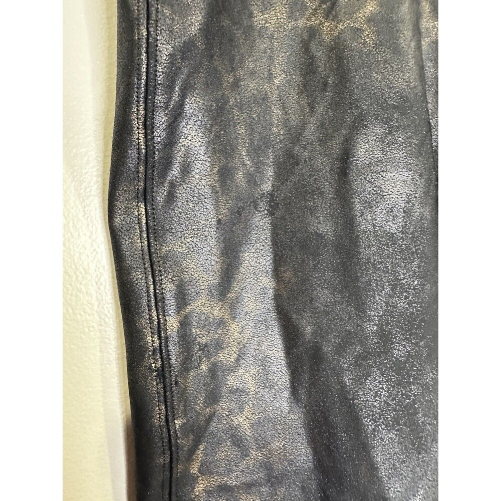 Spanx Bike Shorts Women's Size‎ S Metallic Cheetah Print Athleisure Gym exercise - Picture 5 of 9